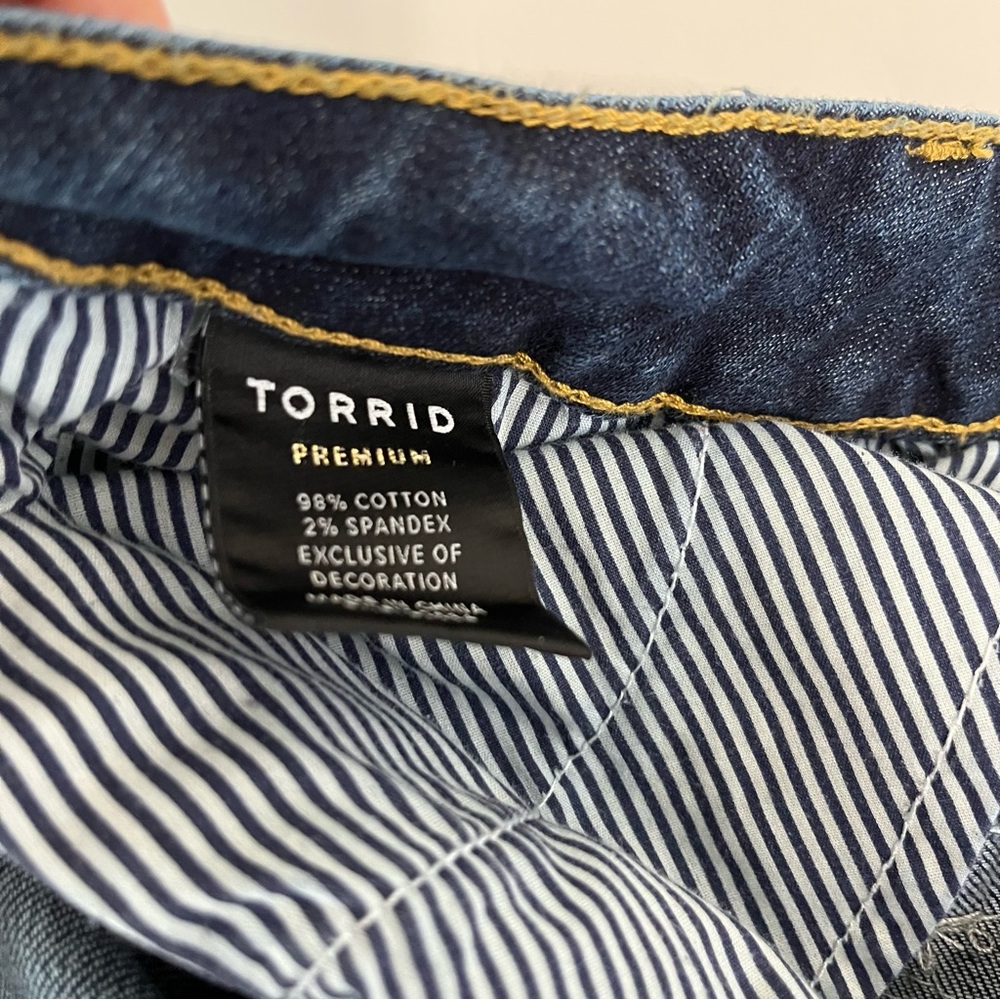 Torrid Premium Distressed Boyfriend Denim Jeans - Picture 12 of 16